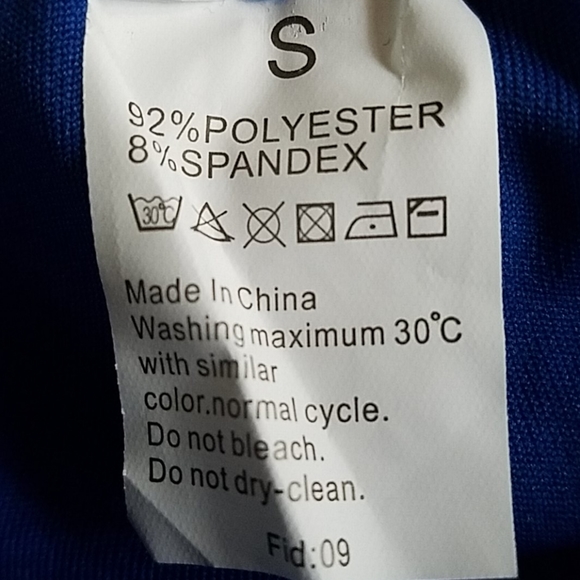 Blue Workout Leggings - Picture 3 of 4